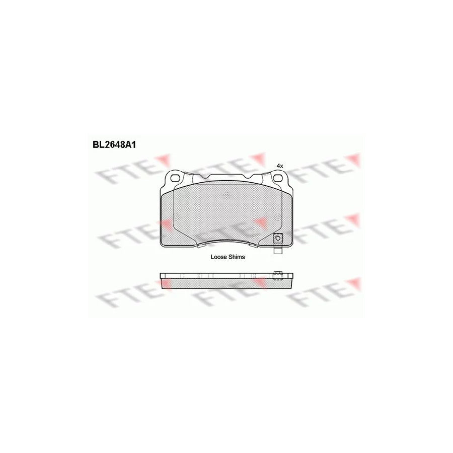 FTE Bl2648A1 Brake Pad Set