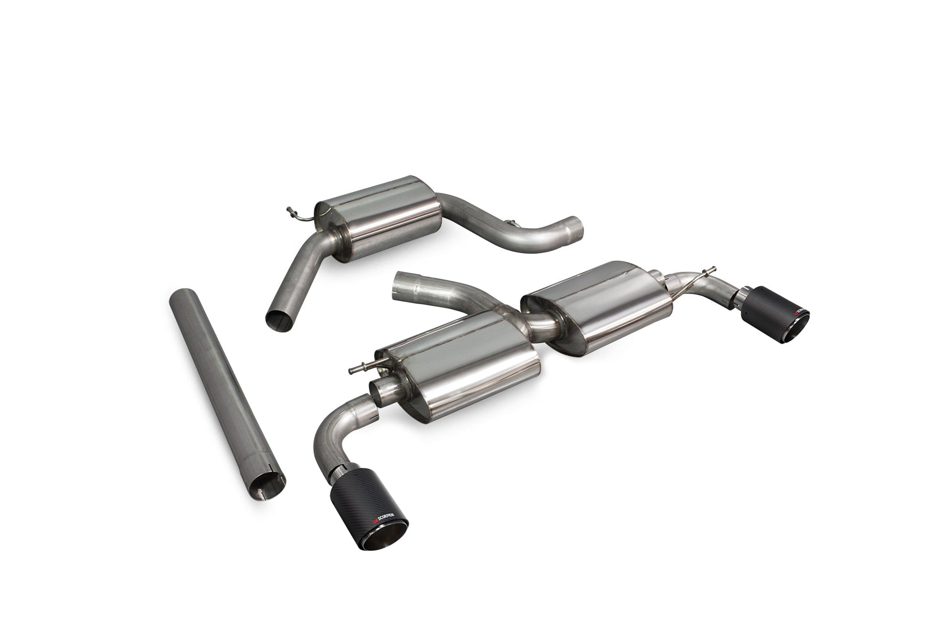Scorpion SVW041CF VW Scirocco R Resonated Cat-Back System  | ML Performance US US