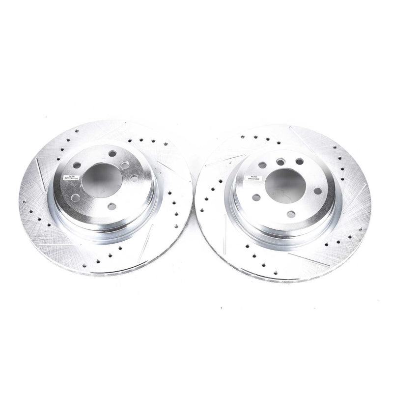 PowerStop Power Stop 2006 BMW 330i Rear Evolution Drilled & Slotted Rotors - Pair
