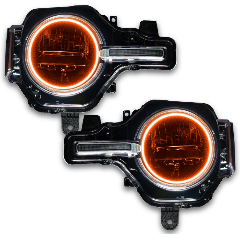 ORACLE Lighting Oracle 2021 Ford Bronco Base Headlight LED Halo Kit - ColorSHIFT - w/ Simple Controller