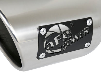 aFe MACH Force-Xp Universal Exhaust Tip 3 IN Inlet x 4-1/2 IN Outlet x 9 IN L- Polished Tip