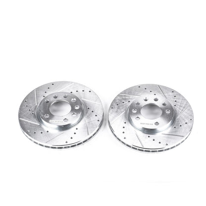 PowerStop Power Stop 03-11 Saab 9-3 Front Evolution Drilled & Slotted Rotors - Pair
