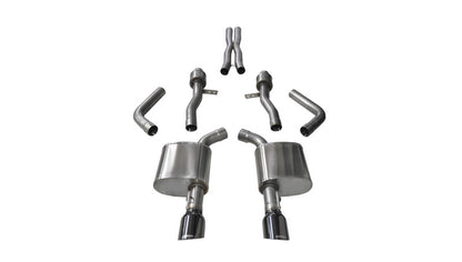 CORSA Performance Corsa 2015-2023 Dodge Charger SRT / Scat Pack / R/T 6.4L Black Sport Cat-Back Exhaust