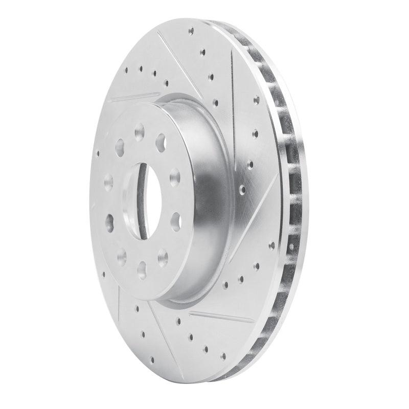 R1 Concepts R1 16-25 Cadillac CT5 Front Right Drilled & Slotted Silver Brake Rotor