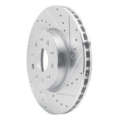 R1 Concepts R1 16-25 Cadillac CT5 Front Right Drilled & Slotted Silver Brake Rotor