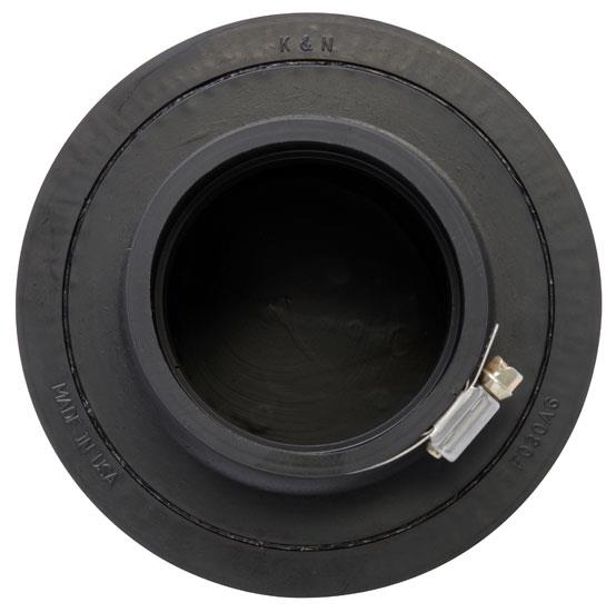 K&N Engineering K&N Filter Universal Rubber Filter 3in Flange ID 6in Base OD 5.125in Top OD 5in Height