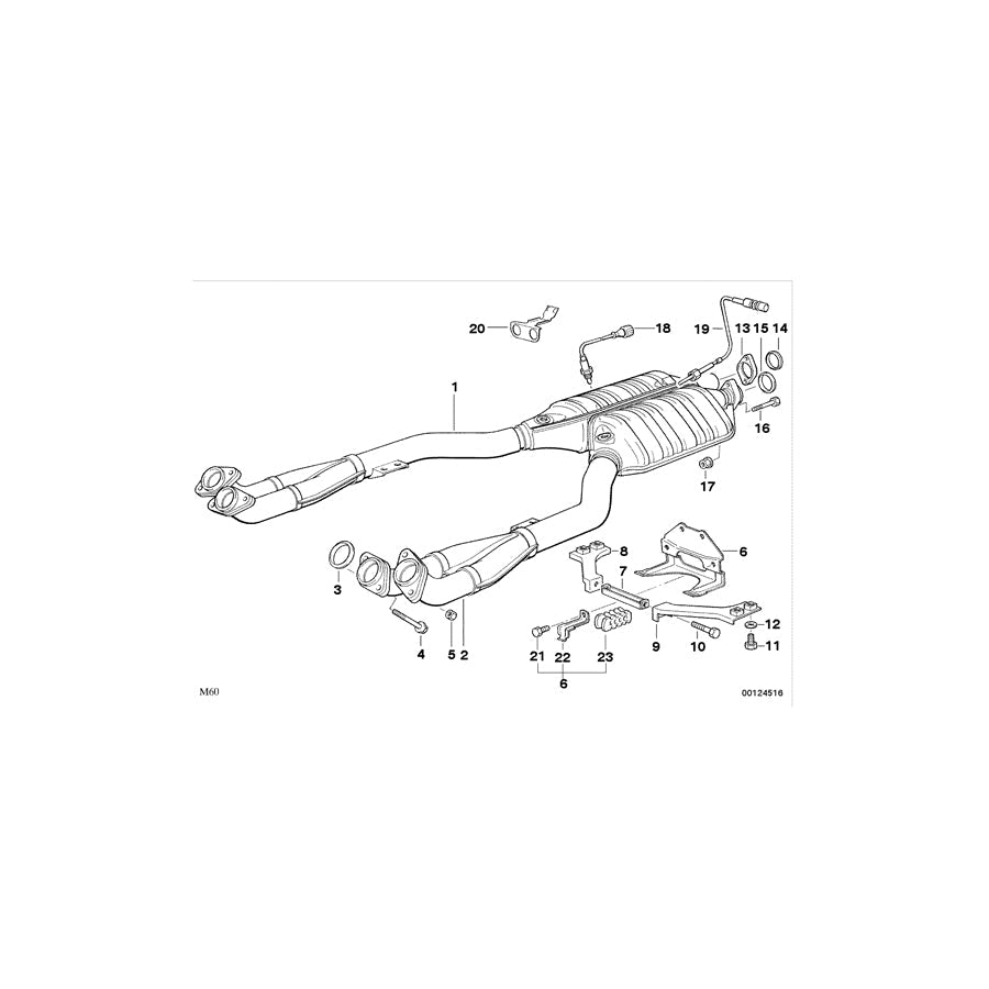 Genuine BMW 18321728561 E34 E32 Bow (Inc. 530i, 730i & 730iL) | ML Performance US Car Parts