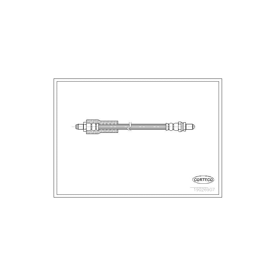 Corteco 19026907 Brake Hose for Ford Escort