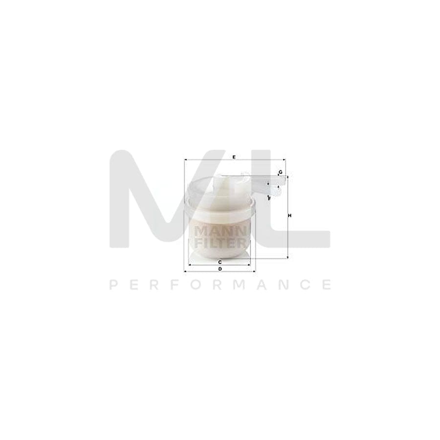 MANN-FILTER WK 42/10 Fuel filter In-Line Filter