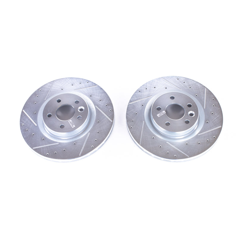PowerStop Power Stop 2018 Jaguar E-Pace Front Evolution Drilled & Slotted Rotors - Pair