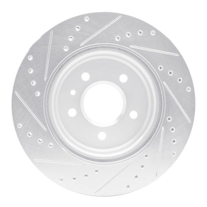 R1 Concepts R1 16-20 Buick Regal Sportback Rear Right Drilled & Slotted Silver Brake Rotor