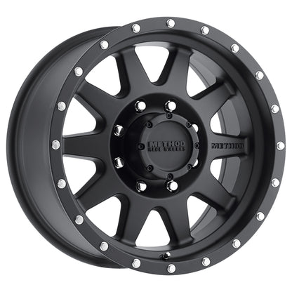 Method Wheels Method MR301 The Standard 20x9 +18mm Offset 8x170 130.81mm CB Matte Black Wheel