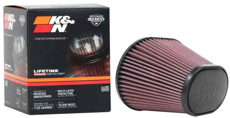 K&N Engineering K&N Universal Air Filter 100mm Flange / 174mmX 134mm Base / 114mmX 82mm Top / 127mm Height