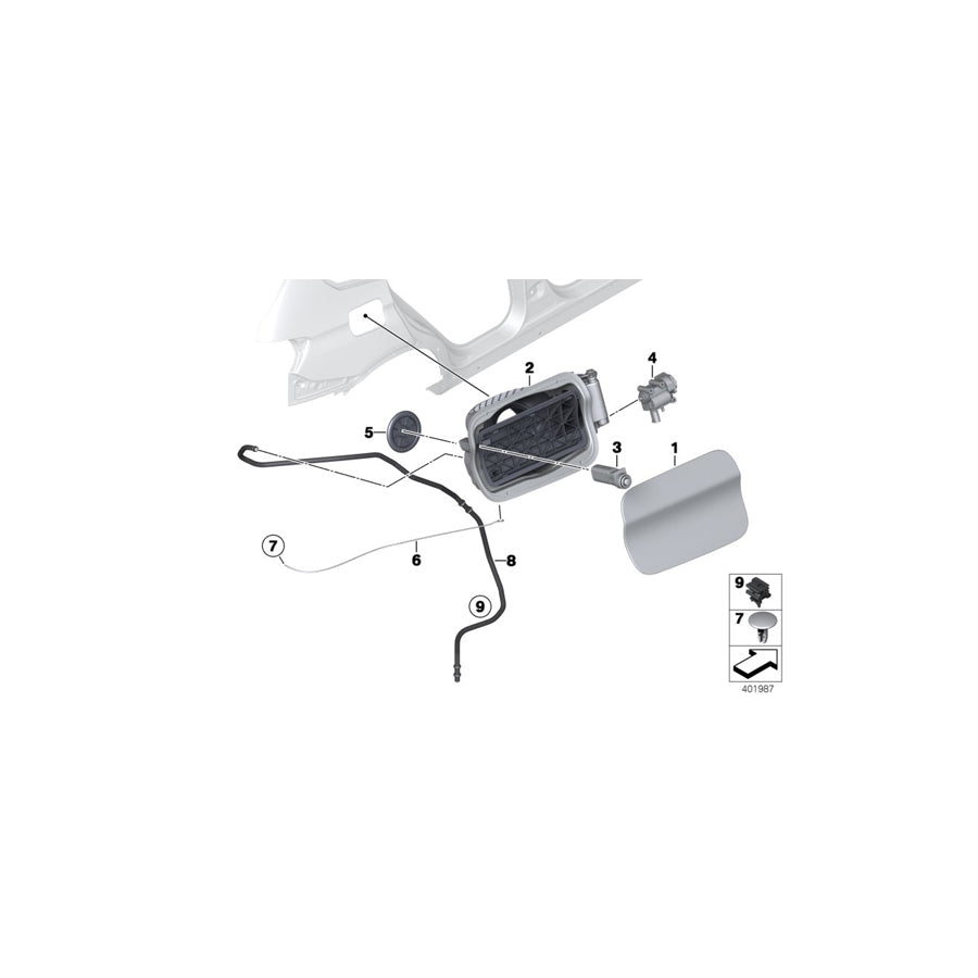 Genuine BMW 51177238086 F25 Cover Pot (Inc. X3 28dX) | ML Performance US Car Parts