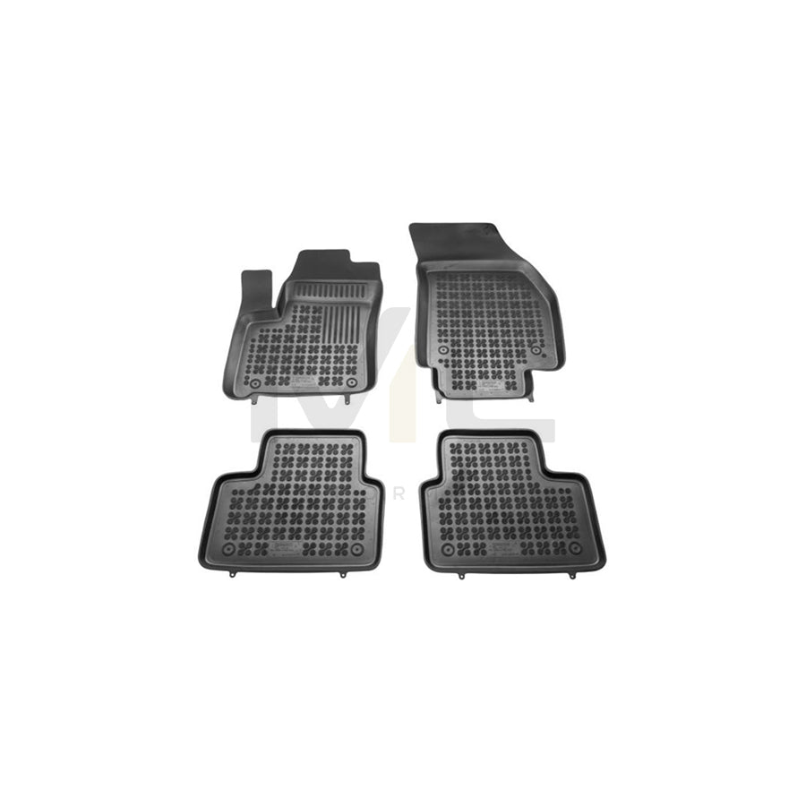 REZAW PLAST 200513 Floor mat set for OPEL MERIVA Elastomer, Front and Rear, Black