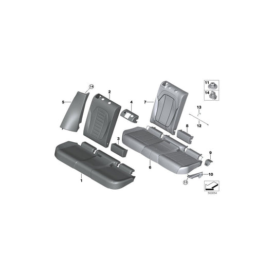 Genuine BMW 52208079437 Cover Backrest Leather Left TAARTUFO (Inc. X3 M & X4 M) | ML Performance US
