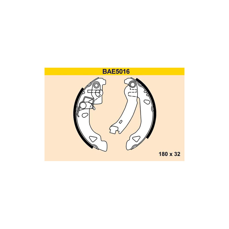 Barum Bae5016 Brake Shoe Set