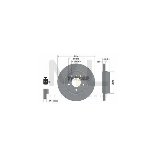 TEXTAR 92097300 Brake Disc for BMW 3 Series Externally Vented, without wheel hub, without wheel studs | ML Performance Car Parts