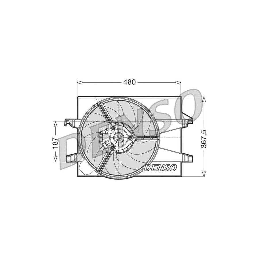 DENSO DER10001 Fan, Radiator