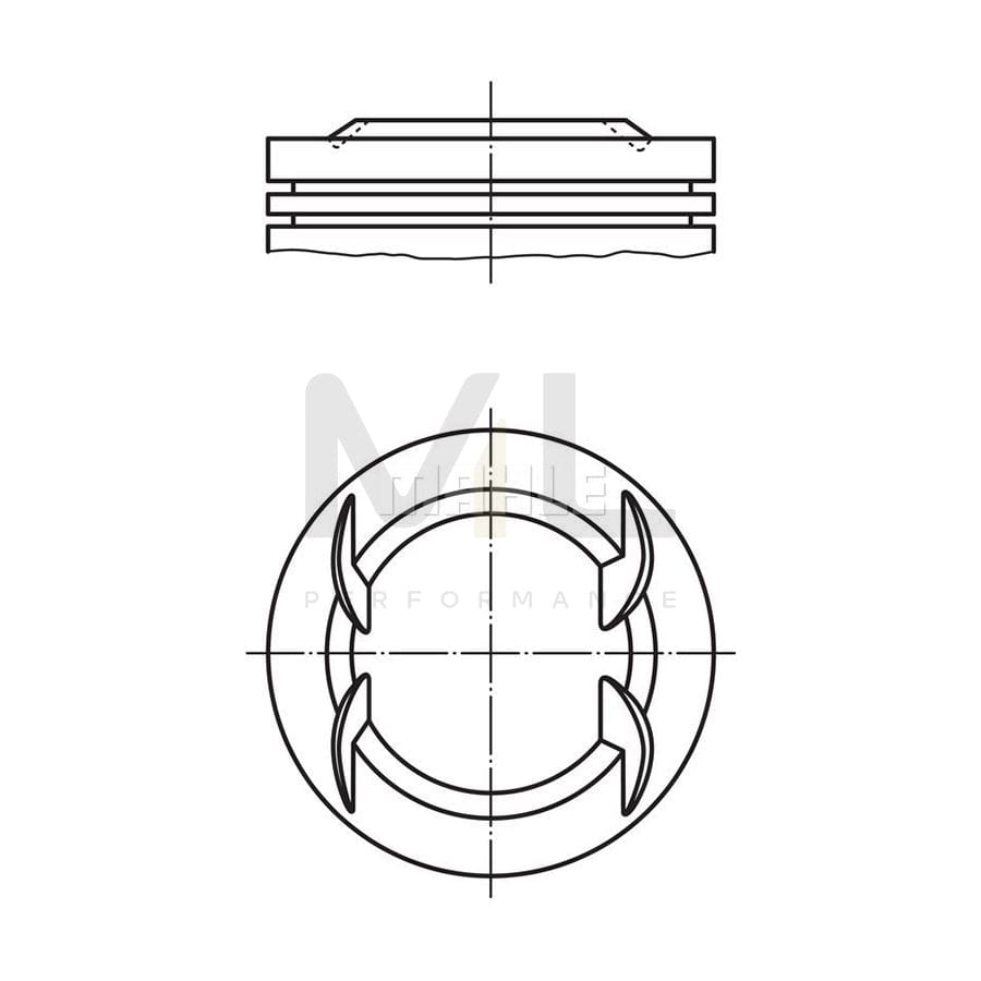 MAHLE ORIGINAL 001 12 01 Piston 83,45 mm | ML Performance Car Parts