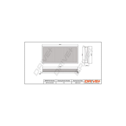 Dr!Ve+ Dp1110.10.0124 Air Filter