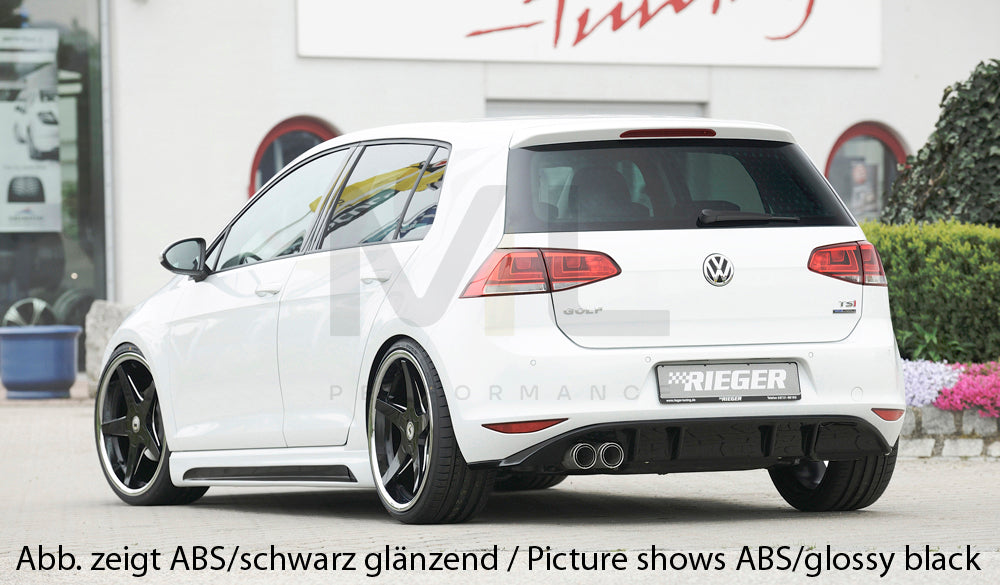 Rieger 00059557 VW Mk7 Golf GTD Rear Diffuser 2 | ML Performance US Car Parts