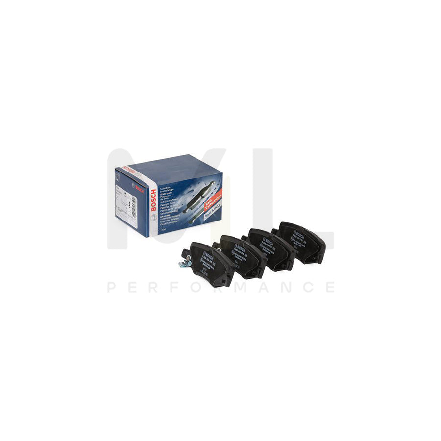 Bosch 0986494706 Brake Pad Set With Acoustic Wear Warning, With Anti-Squeak Plate BP1701 | ML Performance Car Parts