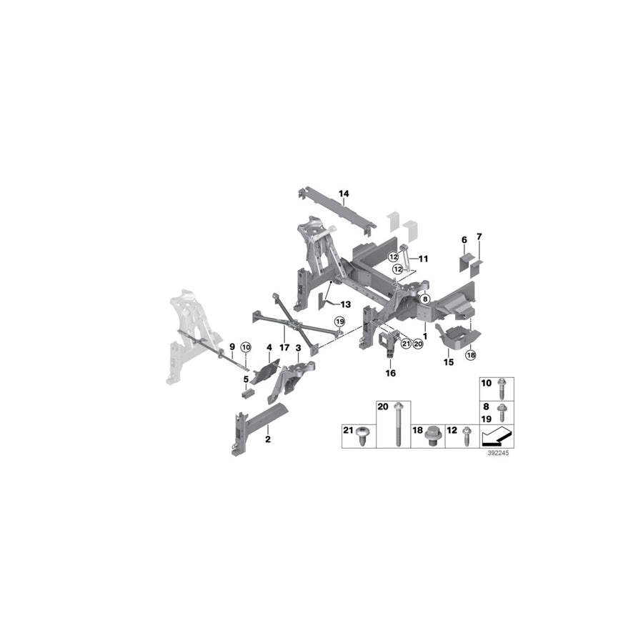 Genuine BMW 39206865178 Wheelhousing, Front Right (Inc. i3 94Ah, i3 60Ah & i3 60Ah Rex) | ML Performance US Car Parts