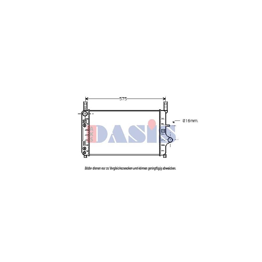 AKS Dasis 090900N Engine Radiator for Ford Fiesta Mk3 Hatchback (Gfj)