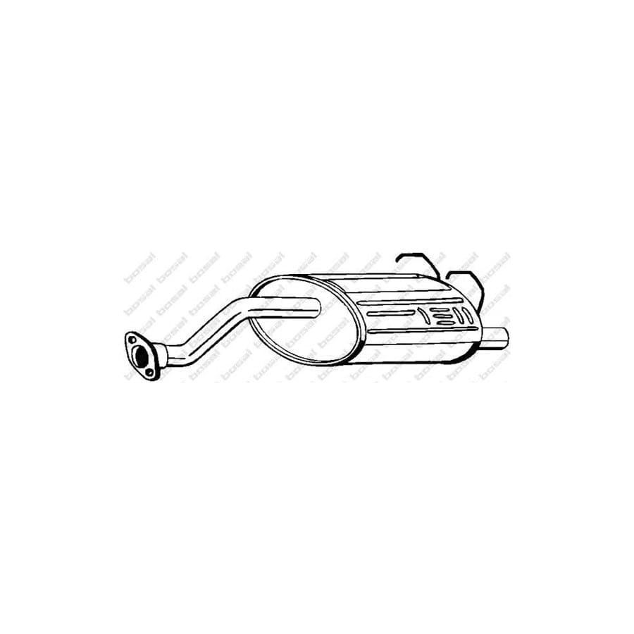 Bosal 163-527 Rear Silencer for Honda CIVIC V Hatchback (Eg)