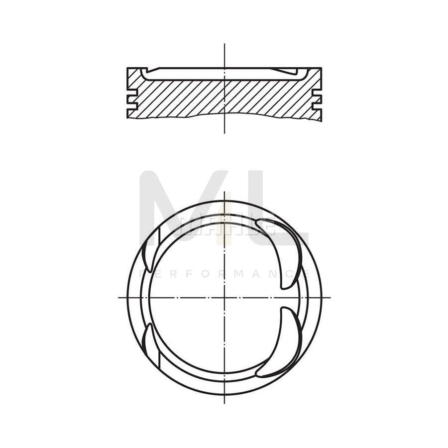 MAHLE ORIGINAL 083 03 00 Piston 86,0 mm | ML Performance Car Parts