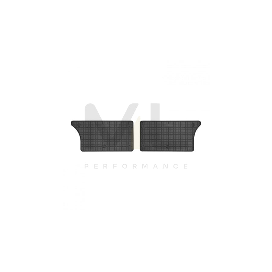FROGUM Tailored 03117 Floor mat set Elastomer, Rear, Quantity: 2, Black, (LHD)