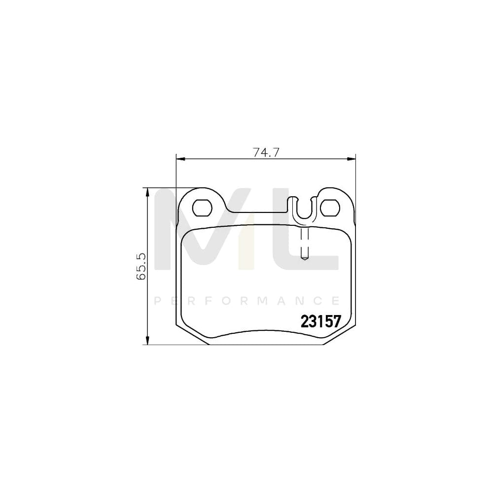 Hella 8DB 355 008-831 Brake Pad Set Prepared For Wear Indicator