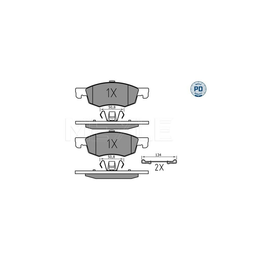 Meyle 025 221 4317/Pd Brake Pad Set