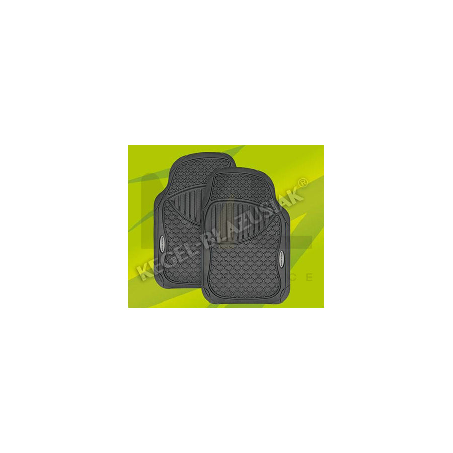 KEGEL 5-8505-785-4010 Floor mat set Elastomer, Front, Quantity: 2, Black
