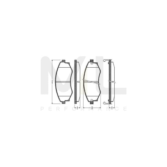 Bosch 0986Tb2171 Brake Pad Set Excl. Wear Warning Contact, With Accessories  | ML Performance Car Parts