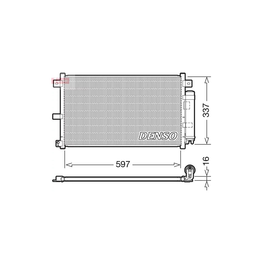 DENSO DCN44001 Air Conditioning Condenser for Mazda MX-5 III (Nc)