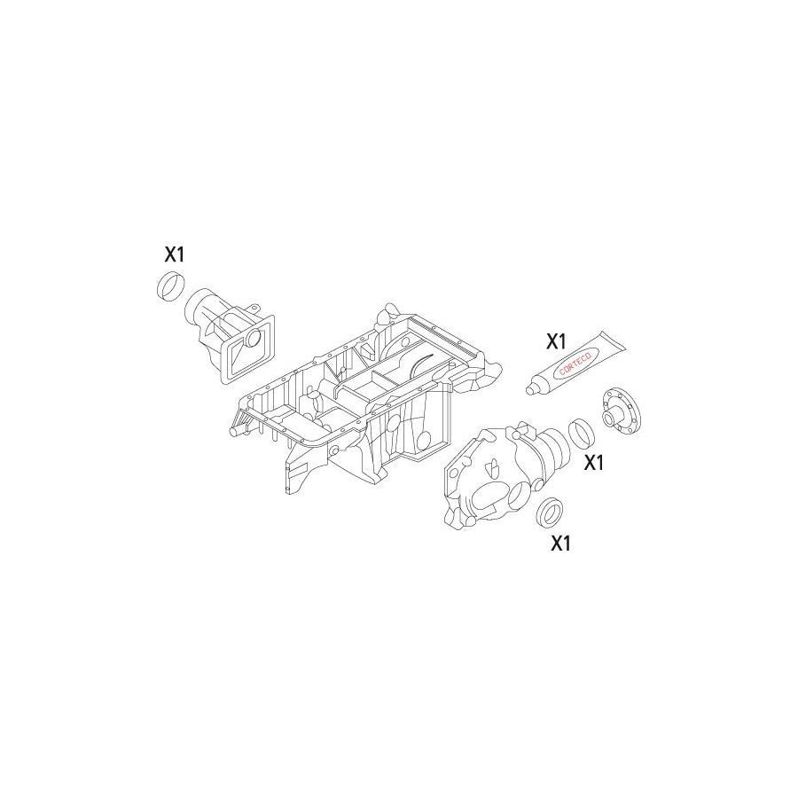 Corteco 19535862 Gasket Set, Differential
