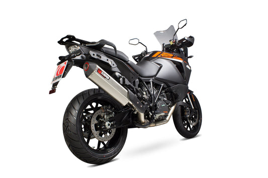 Scorpion RKT86SEO KTM 1290 Super Adventure Serket Parallel Slip-On - Brushed Stainless Steel Sleeve | ML Performance US US