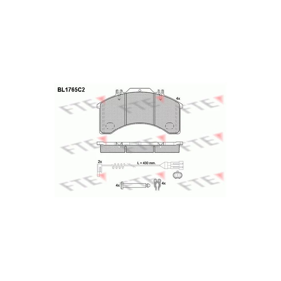 FTE Bl1765C2 Brake Pad Set