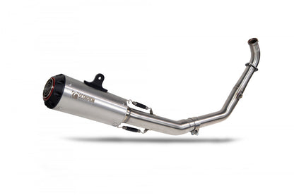 Scorpion PYA115SYSSEO Yamaha YZF-R125 Red Power Full System - Brushed Stainless Steel Sleeve | ML Performance US US