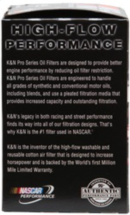 K&N Engineering K&N Oil Filter for Nissan/Ford/Toyota/Audi/Chevy/Subaru/VW/Porsche/BMW 3in OD x 5.063in H