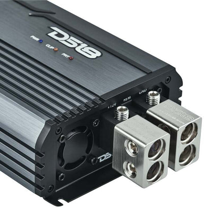 DS18 1-Channel Amp Class D Full-Range Monoblock 5000 Watts RMS/1ohm DPIV1/0 Terminals Incl Titanium