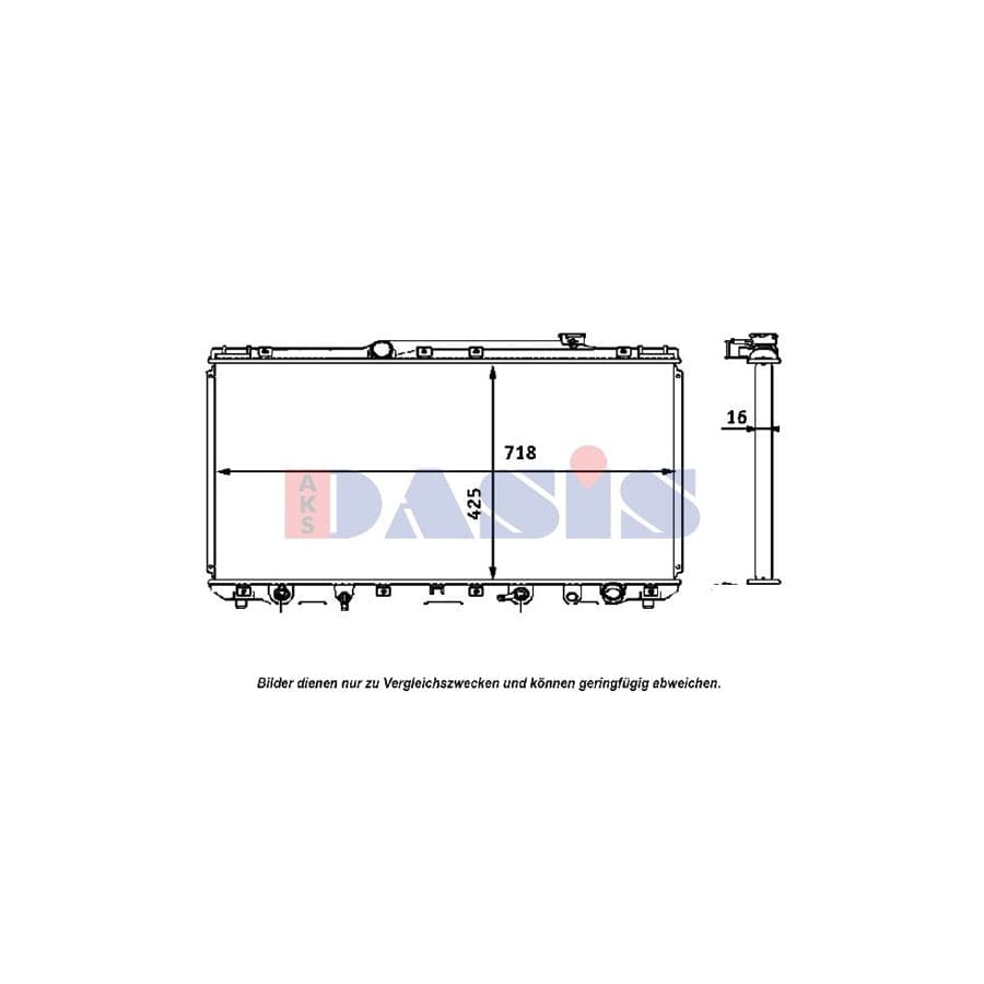 AKS Dasis 210143N Engine Radiator