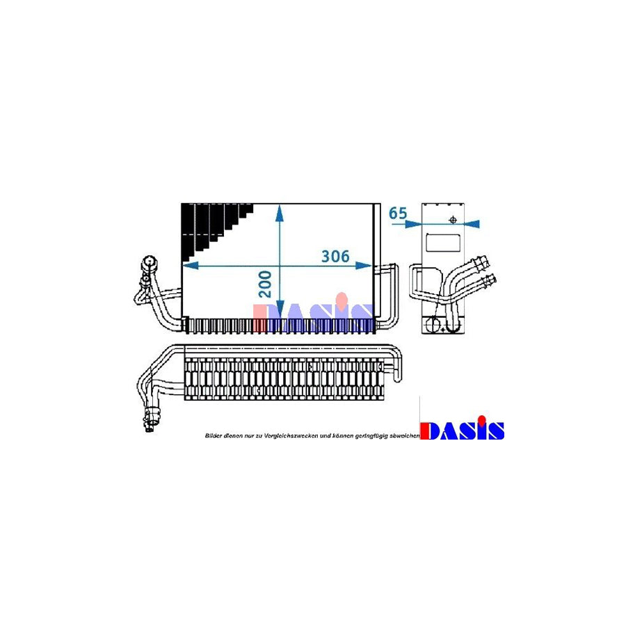 AKS Dasis 820141N Air Conditioning Evaporator Suitable for Mercedes-Benz E-Class