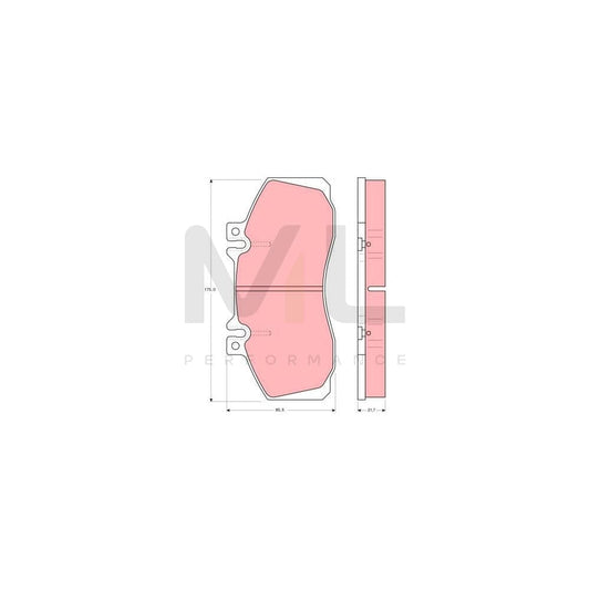 TRW Gdb481 Brake Pad Set Prepared For Wear Indicator | ML Performance Car Parts