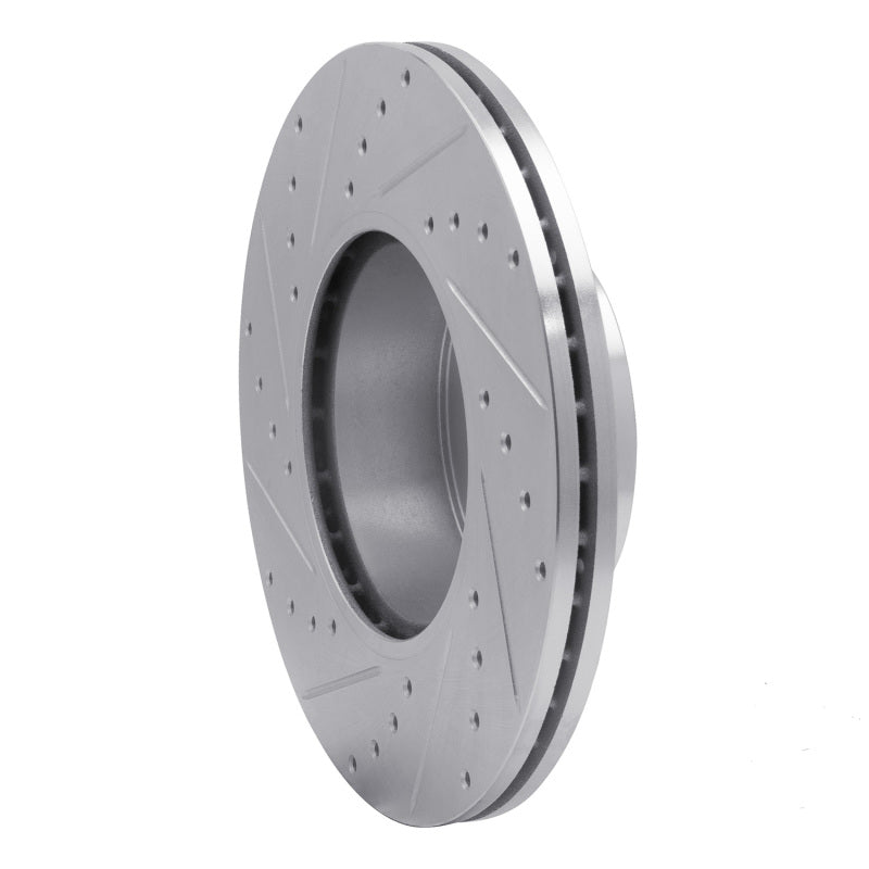 R1 Concepts R1 07-21 BMW 228I Front Right Drilled & Slotted Silver Brake Rotor