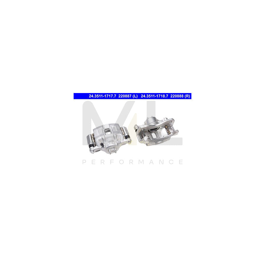 ATE 24.3511-1717.7 Brake Caliper without holder