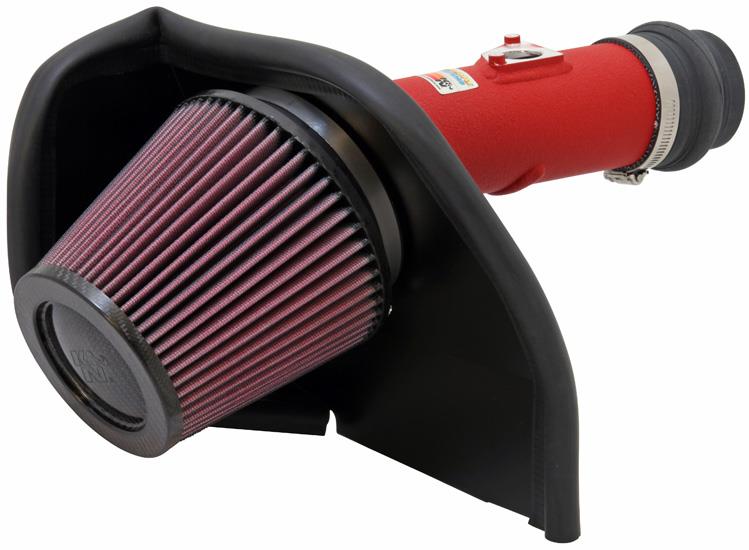 K&N Engineering K&N 08-11 WRX/STi 2.5L H4 Red Typhoon Short Ram Intake