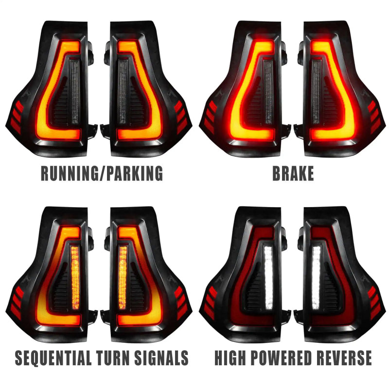 ORACLE Lighting Oracle 10-23 Lexus GX460 and Toyota Prado Flush Lensless LED Tail Lights - Black Series